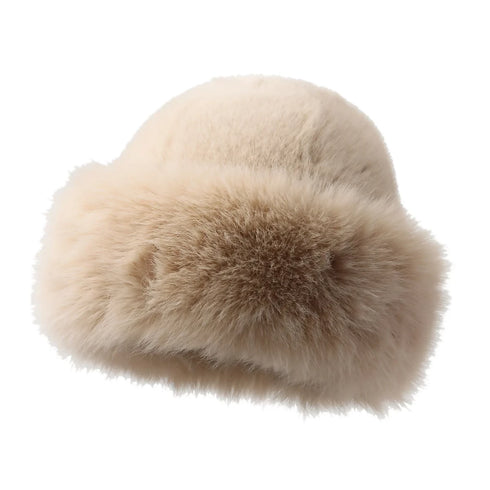 Winter Fashion Faux Fur Bucket Hat